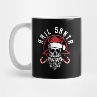 hail santa christmas satanic santa Mug